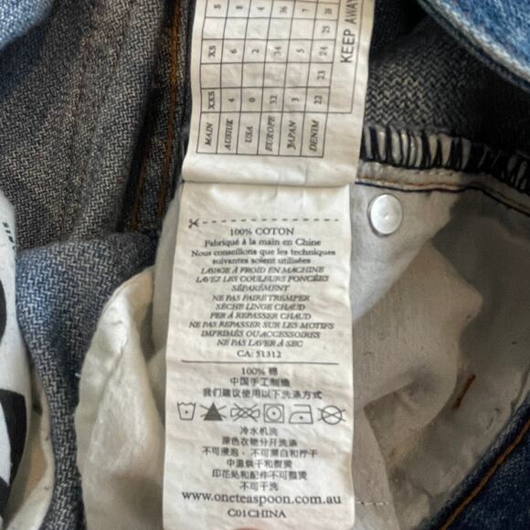 ONE By One Teaspoon Distressed zip ankle low rise Trashed Free Birds J2 2204 - Picture 6 of 15